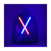 Star Wars - Darth Vader & Obi-Wan Lightsaber Light Up Glow in the Dark 10 inch Faux Leather Mini Backpack