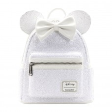 Disney - Minnie Mouse Sequin Wedding 10 inch Faux Leather Mini Backpack