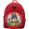 Disney Villains - Evil Queen Snow Globe 10 inch Faux Leather Mini Backpack