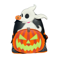 The Nightmare Before Christmas - Zero Pumpkin Glow in the Dark 10 inch Faux Leather Mini Backpack