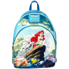 The Little Mermaid (1989) - Scene 10 inch Faux Leather Mini Backpack