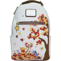 Winnie the Pooh - Fall Scene 12 inch Faux Leather Mini Backpack