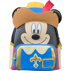 Disney - Mickey Musketeer Cosplay 10 inch Faux Leather Mini Backpack