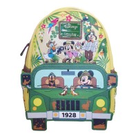 Disney - Mickey & Friends Jungle Glow in the Dark 10 inch Faux Leather Mini Backpack