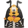 Disney - Pluto Skeleton Cosplay Glow in the Dark 10 inch Faux Leather Mini Backpack