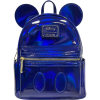 Disney - Mickey Blue Oil Slick 10 inch Faux Leather Mini Backpack