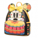 Disney - Minnie Mouse Dia De Los Muertos Sugar Skull 10 inch Faux Leather Mini Backpack