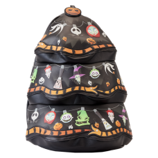 The Nightmare Before Christmas - Tree String Lights Glow in the Dark 13 inch Faux Leather Mini Backpack