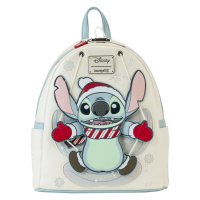 Lilo & Stitch - Stitch Snow Angel Glitter 10 inch Faux Leather Mini Backpack