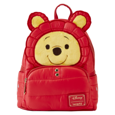 Winnie the Pooh - Pooh Puffer Jacket Cosplay 10 inch Faux Leather Mini Backpack