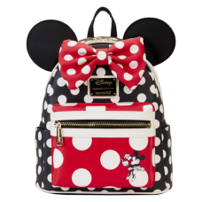 Disney - Minnie Rocks the Dots 10 inch Faux Leather Mini Backpack