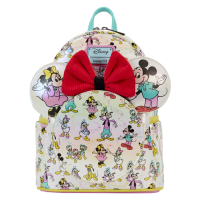 Disney - Disney100 Mickey & Friends Iridescent 10 inch Faux Leather Ear Holder Mini Backpack