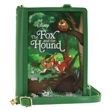 The Fox and the Hound (1981) - Book 9 inch Faux Leather Convertible Crossbody Bag