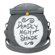 The Nightmare Before Christmas - Deadly Night Shade Glow in the Dark 8 inch Faux Leather Crossbody Bag