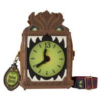 The Haunted Mansion - Grandfather Clock Glow in the Dark 8 inch Faux Leather Crossbody Bag