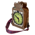 The Haunted Mansion - Grandfather Clock Glow in the Dark 8 inch Faux Leather Crossbody Bag