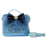 Disney - Minnie Hanukkah Sequin 8 inch Faux Leather Crossbody Bag