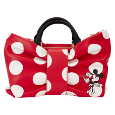 Disney - Minnie Rocks the Dots Bow Figural 4 inch Faux Leather Crossbody Bag