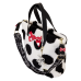 Disney - Minnie Rocks the Dots Sherpa 12 inch Faux Leather Tote Bag