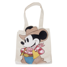 Disney - Western Mickey Mouse 14 inch Canvas Tote Bag