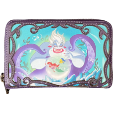 Disney Villains - Ursula Stories 4 inch Faux Leather Zip-Around Wallet