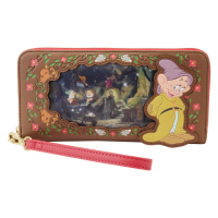 Snow White and the Seven Dwarfs (1937) - Snow White Lenticular Princess Series 4 inch Faux Leather Zip-Around Wristlet