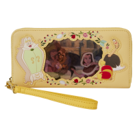 Beauty and the Beast (1991) - Belle Lenticular Princess Series 4 inch Faux Leather Zip-Around Wristlet Wallet