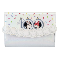Disney - Disney100 Anniversary Celebration Cake 4 inch Faux Leather Flap Wallet