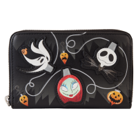 The Nightmare Before Christmas - Tree String Lights Glow in the Dark 4 inch Faux Leather Zip-Around Wallet