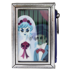 The Haunted Mansion - Black Widow Bride Portrait Lenticular 5 inch Faux Leather Card Holder