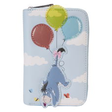 Winnie the Pooh - Floating Balloons 4 inch Faux Leather Zip-Around Wallet