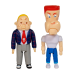 Pee-Wee’s Playhouse - Randy & Billy Baloney ReAction 3.75 inch Action Figure 2-Pack