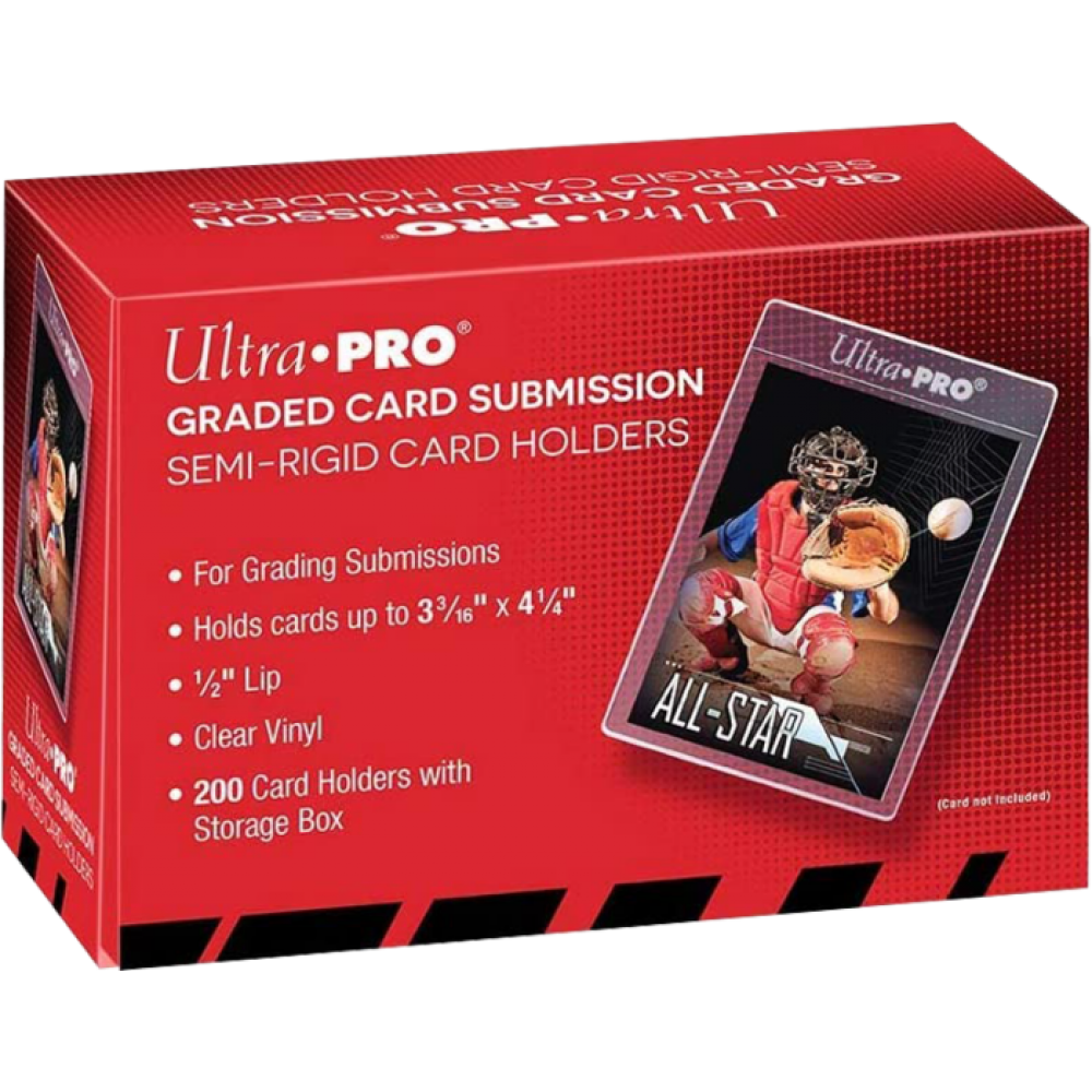 Ultra Pro - Graded Card Submission Semi-Rigid Card Holders with Storage Box (200 Count)