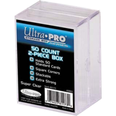 Ultra Pro - 2-Piece 50 Count Clear Card Storage Box 2-Pack