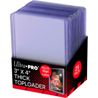 Ultra Pro - 3” x 4” Thick 55pt Card Top Loader (25 Count)