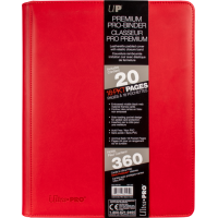 Ultra Pro - Red Premium Leatherette 9-Pocket PRO-Binder Card Album