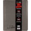Ultra Pro - Grey Premium Leatherette 9-Pocket PRO-Binder Card Album