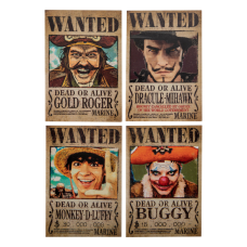 One Piece (2023) - Wanted Set of 4 Magnets