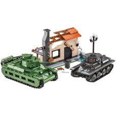 World War 2 - Matilda II & Panzer 38 (T) Diorama (1008 Piece Kit)