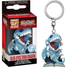 Yu-Gi-Oh! - Blue-Eyes Toon Dragon Glow-in-the-Dark Pocket Pop! Keychain