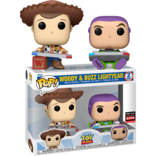 Toy Story - Woody & Buzz Lightyear Gaming Pop! Vinyl Figure 2-Pack (2024 Entertainment Expo Convention Exclusive)