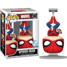Spider-Man - Upside Down Spider-Man with Hot Dog Pop! Vinyl Figure