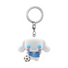 Sanrio - Cinnamoroll (with Soccer Ball) Flocked Pop! Keychain