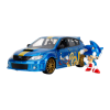 Sonic  - Subaru STI with Sonic Figure 1:24 Scale Diecast Vehicle