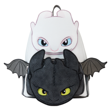 How To Train Your Dragon - Light & Night Fury Cosplay 10 Inch Faux Leather Mini Backpack