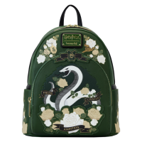 Harry Potter - Slytherin House Floral Tattoo 10 inch Faux Leather Mini Backpack