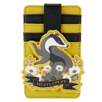 Harry Potter - Hufflepuff House Floral Tattoo 5 inch Faux Leather Card Holder