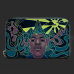 Jimi Hendrix - Psychedelic Landscape Glow in the Dark 4 inch Faux Leather Zip-Around Wallet