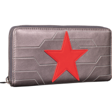 Captain America - Winter Soldier Cosplay 8 inch Faux Leather Zip-Around Wallet