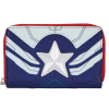 The Falcon and the Winter Soldier - Falcon Captain America Cosplay 4 inch Faux Leather Zip-Around Wallet